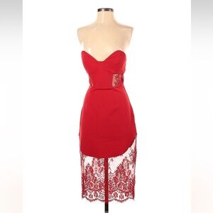 NBD Red Cocktail Dress